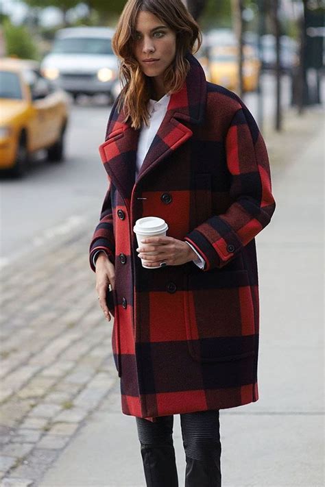 Oversized plaid coat 